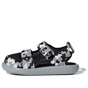 adidas Comfort Casual Sports Black Gray Sandals