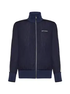 Palm Angels Men's Logo Track Jacket in Blue