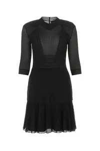 Givenchy Black Stretch Viscose Blend Mini Dress