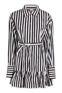 Patou Striped Cotton Shirtdress