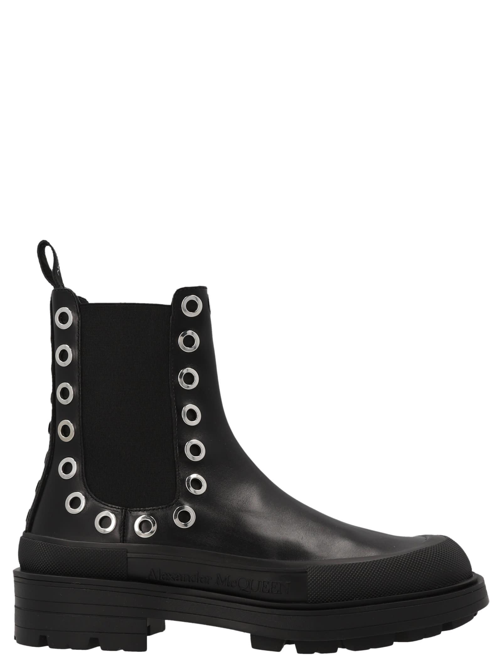 Alexander McQueen Boxcar Ankle Boots