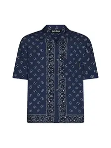 Palm Angels Printed Short Sleeved Shirt