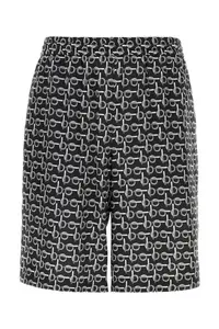 Burberry Printed Silk Bermuda Shorts