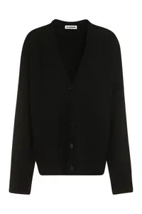 Jil Sander Women's Wool Cardigan in Black