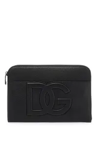 Dolce & Gabbana Leather Pouch in Black