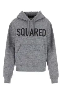 DSQUARED2 Melange Grey Cotton Sweatshirt