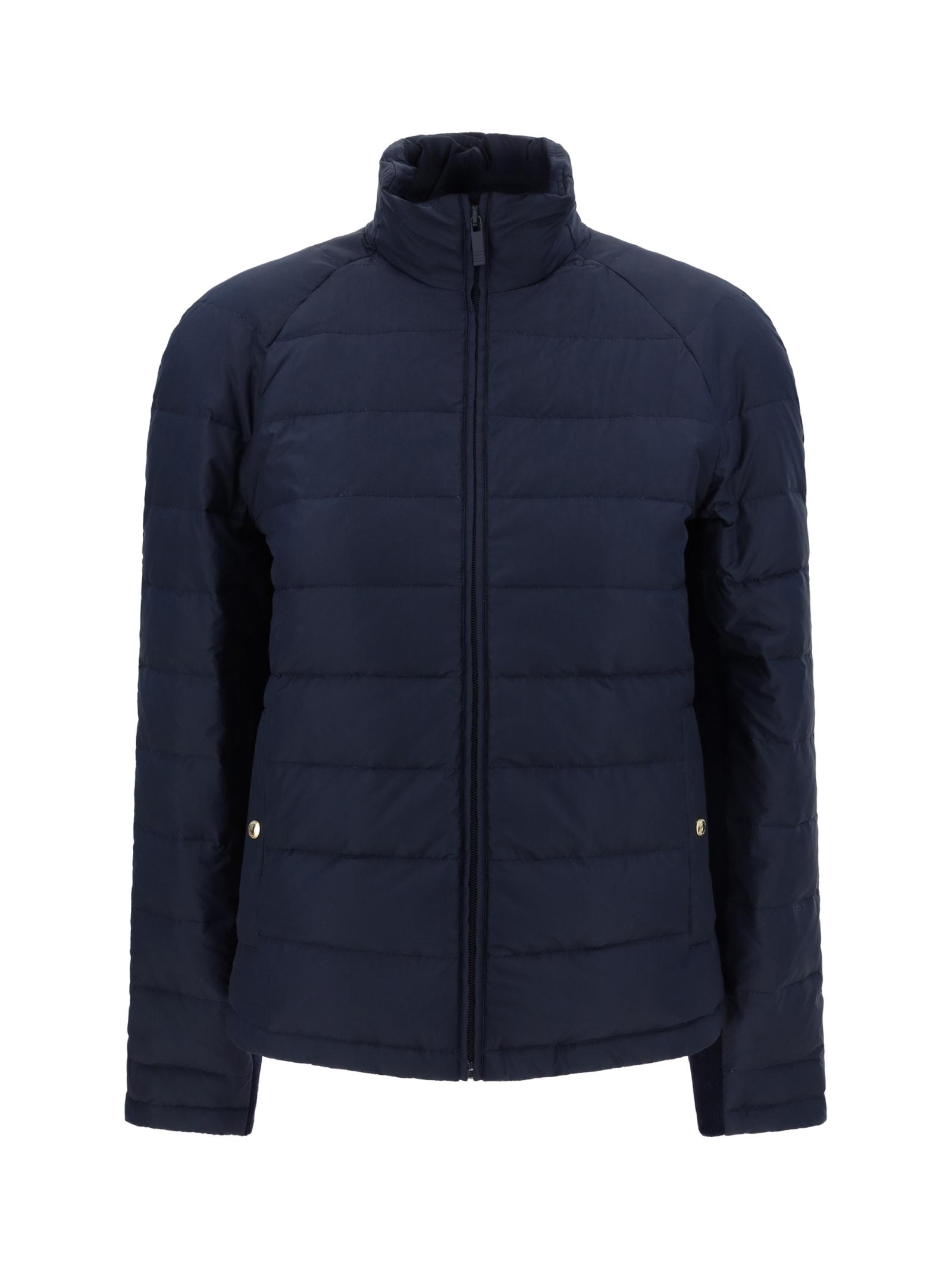 Thom Browne Men's Techno-Nylon Down Jacket in Blue