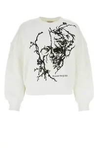 Alexander McQueen White Cotton Sweatshirt