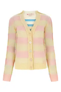 Marni Embroidered Mohair Blend and Wool Blend Cardigan