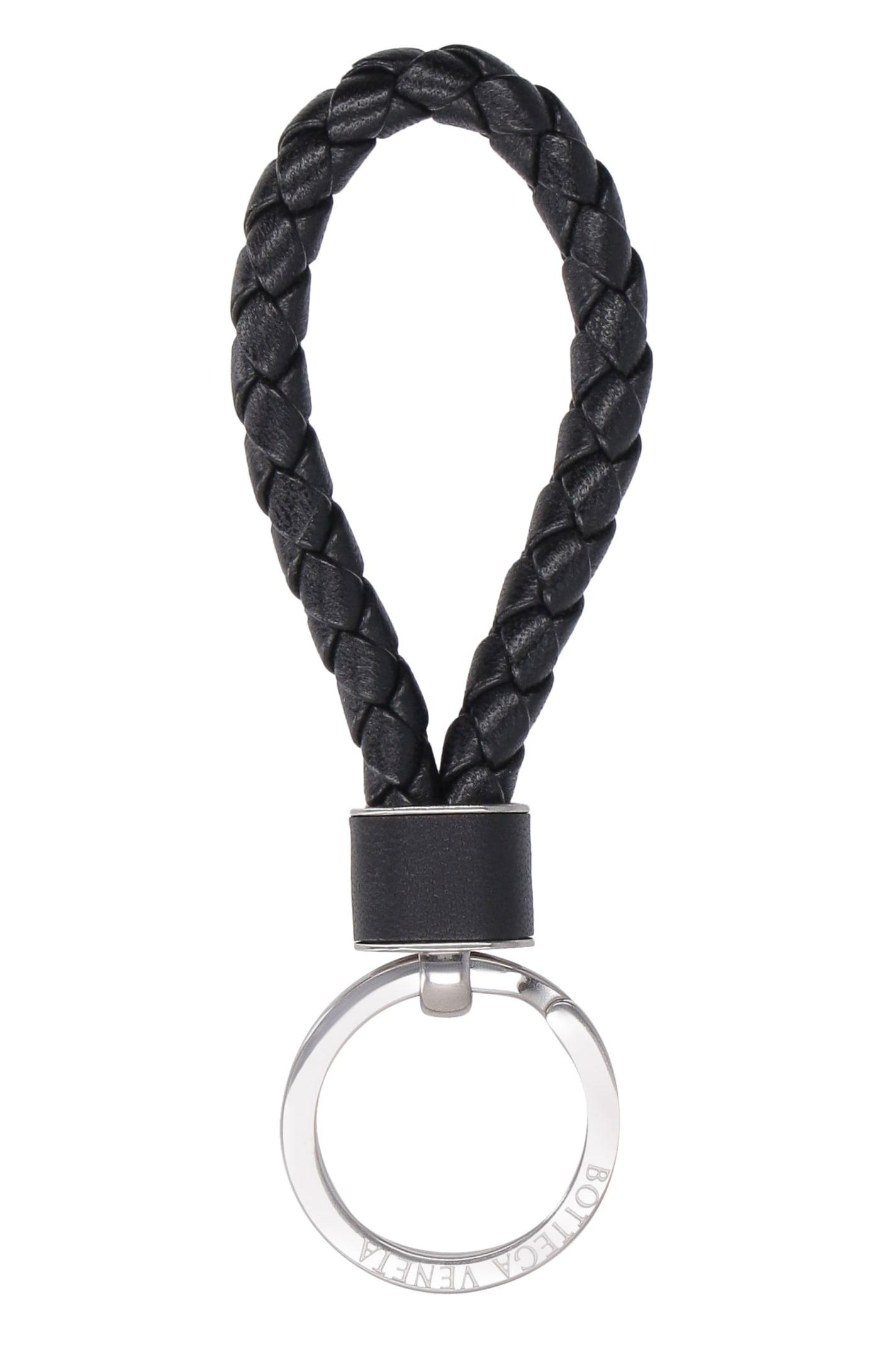 Bottega Veneta Intrecciato Leather Keyring