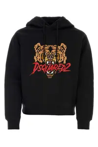 Dsquared2 Black Cotton Sweatshirt