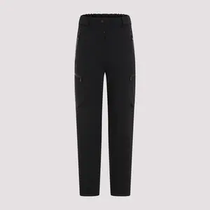 Moncler Grenoble Women's Straight-Leg Cargo Track Pants in Black