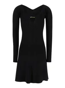 Jacquemus Black la Mini Robe Pralu Mini Dress