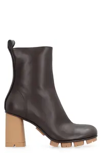 Bottega Veneta Shore Leather Ankle Boots
