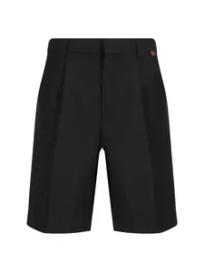 Gucci Men's and Women's Wool Blend Bermuda Shorts in Black