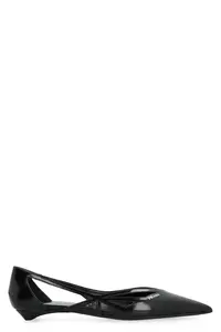 Prada Women's Leather Ballet Flats and Ballerinas in Black