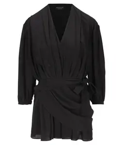 Balenciaga Draped Silk Dress