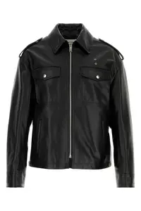 Alexander McQueen Black Leather Jacket