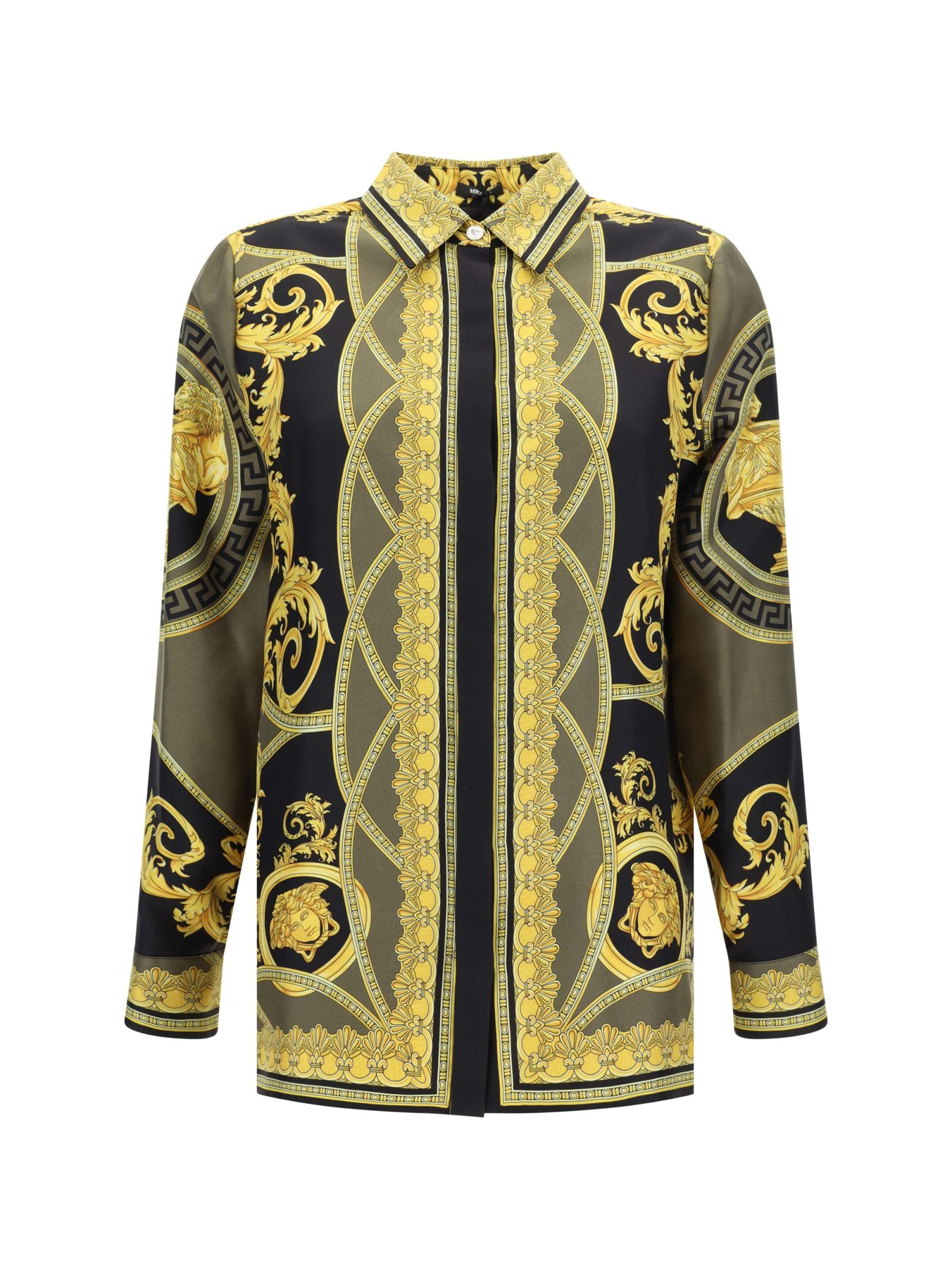 Versace Women's Printed Silk Shirt