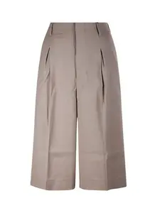 Ami Alexandre Mattiussi Paris Faille High Waisted Knee-length Shorts