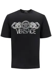 Versace Men's Cotton T-Shirt in Black