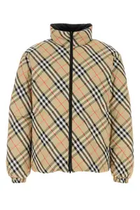 Burberry Printed Nylon Reversible Down Jacket