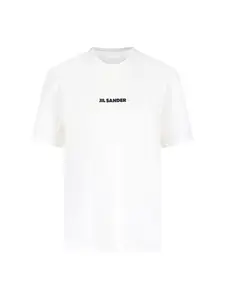 Jil Sander Women's Logo Cotton T-Shirt in White