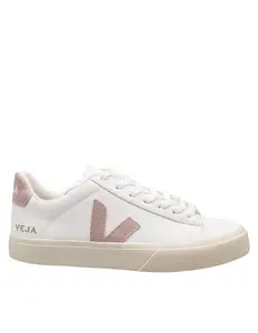 Veja Sneakers Campo In Chrome/free Leather Color White/pink