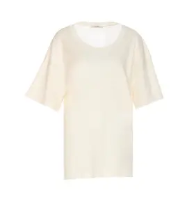 Lemaire Rib T-Shirt in White