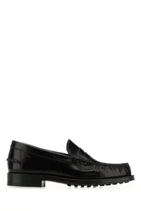 Tod's Black Leather Loafers