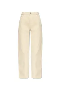 Burberry Logo Patch Straight-leg Trousers
