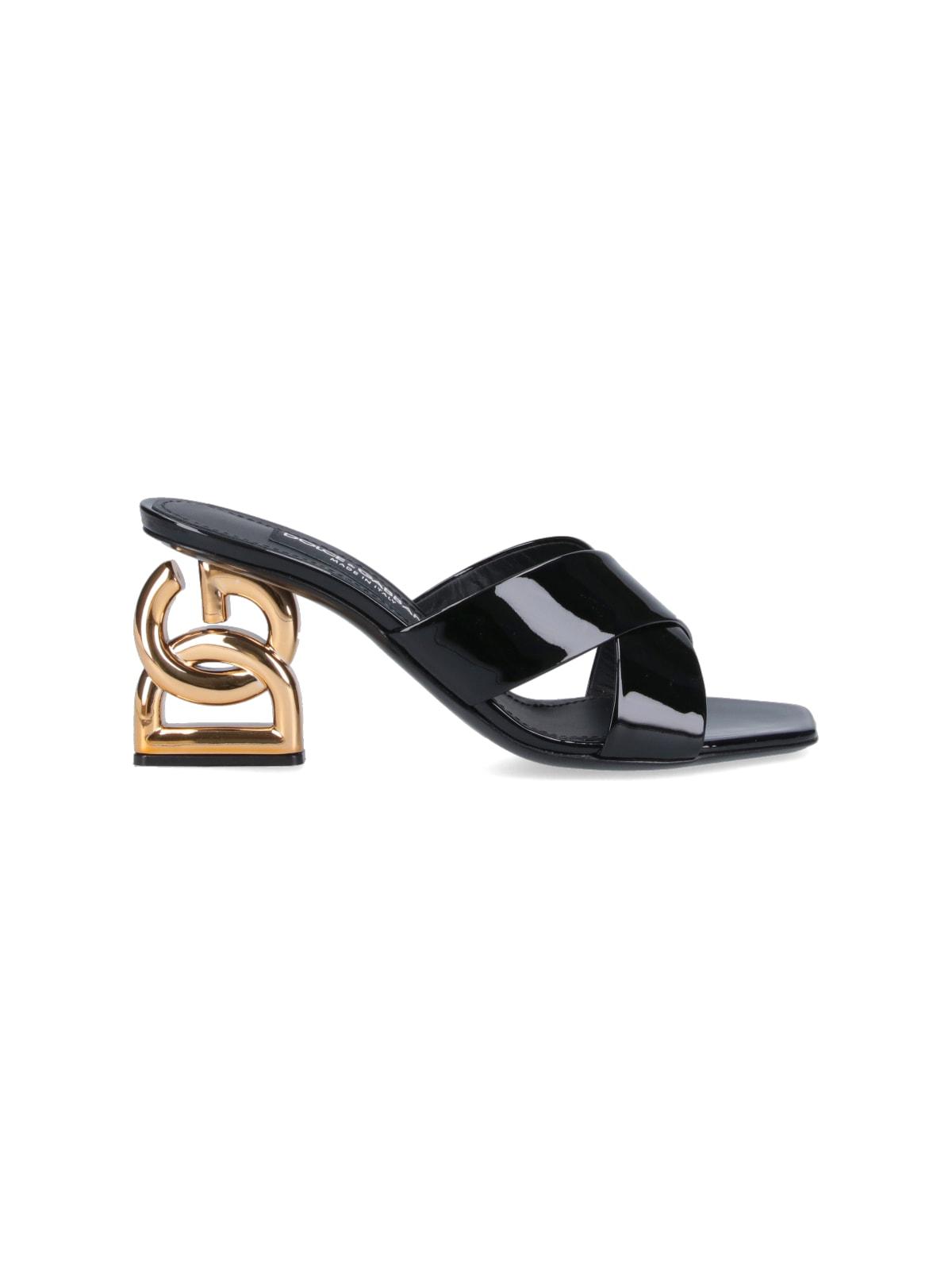 Dolce & Gabbana Women's Patent Leather Mules