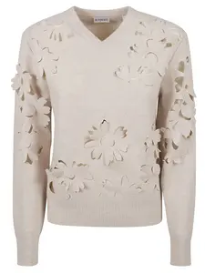 Burberry Women's Sand Wool Sweater