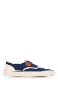 Valentino Garavani Nojoke Sneakers in Blue and White Canvas