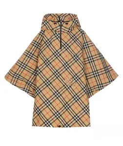 Burberry Check Hooded Cape