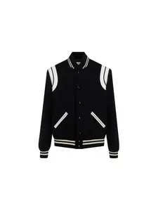 Saint Laurent Wool Blend Bomber Jacket