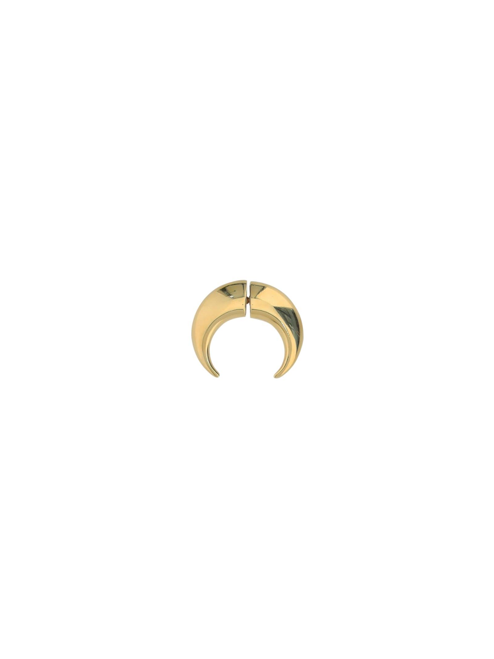 Marine Serre Moon Piercing Earring in Gold