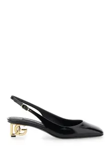 Dolce & Gabbana Women's Patent Leather Slingback Pumps in Black