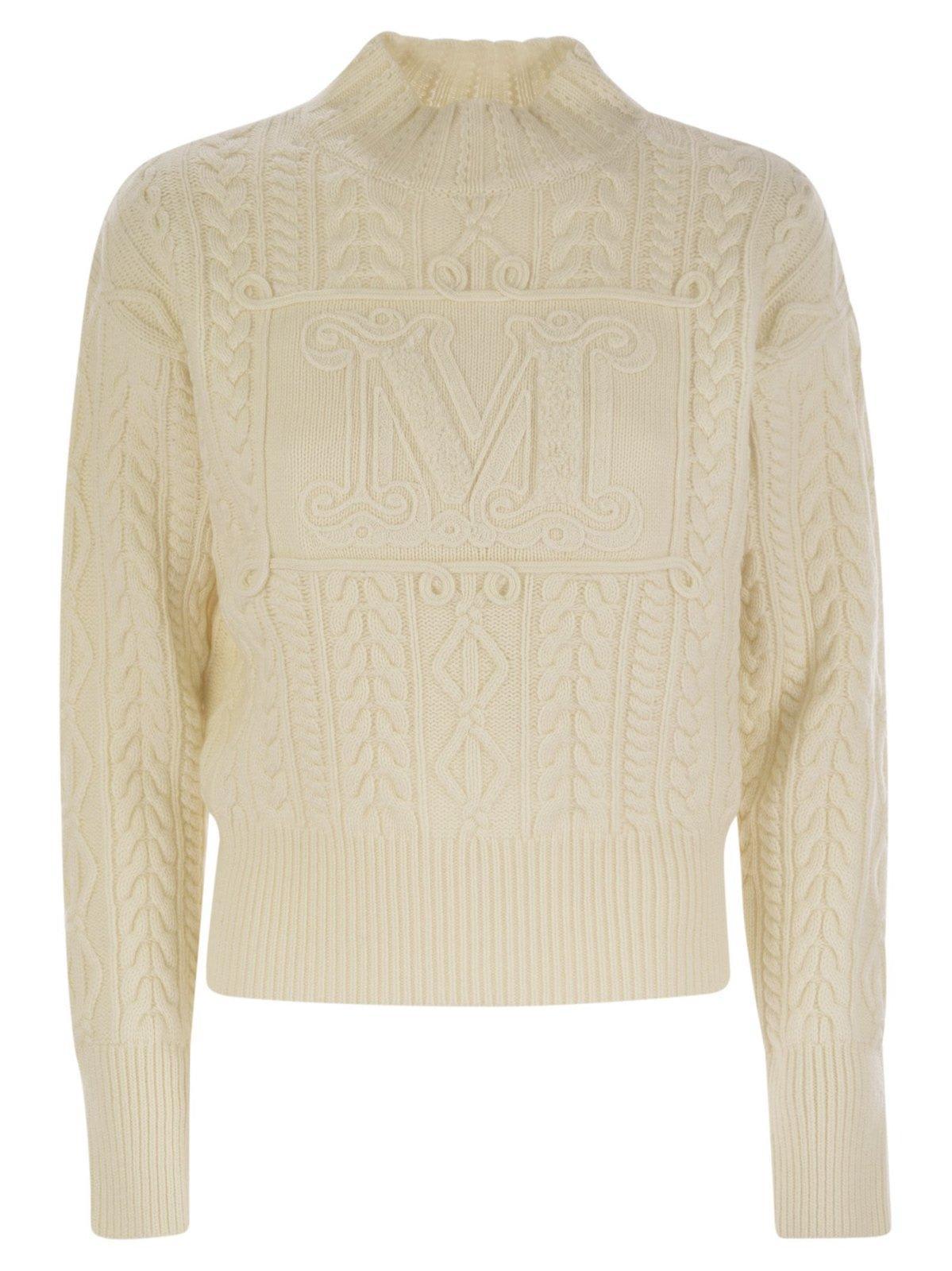 Max Mara Women's Miranda - Wool And Cashmere Sweater in White