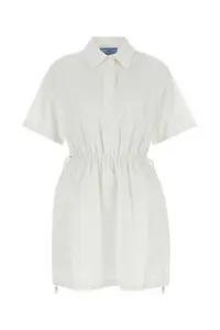 Prada White Poplin Shirt Dress