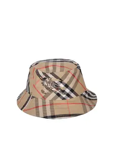 Burberry Bias Check Bucket Hat in Beige