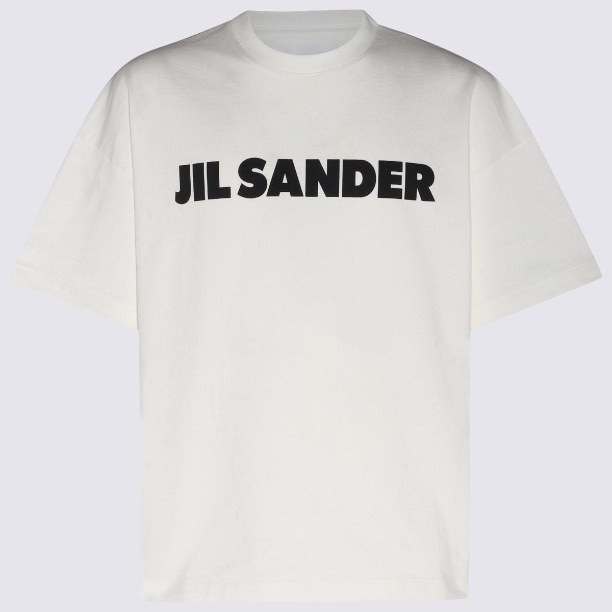 Jil Sander Women's Logo T-Shirt in Porcelain