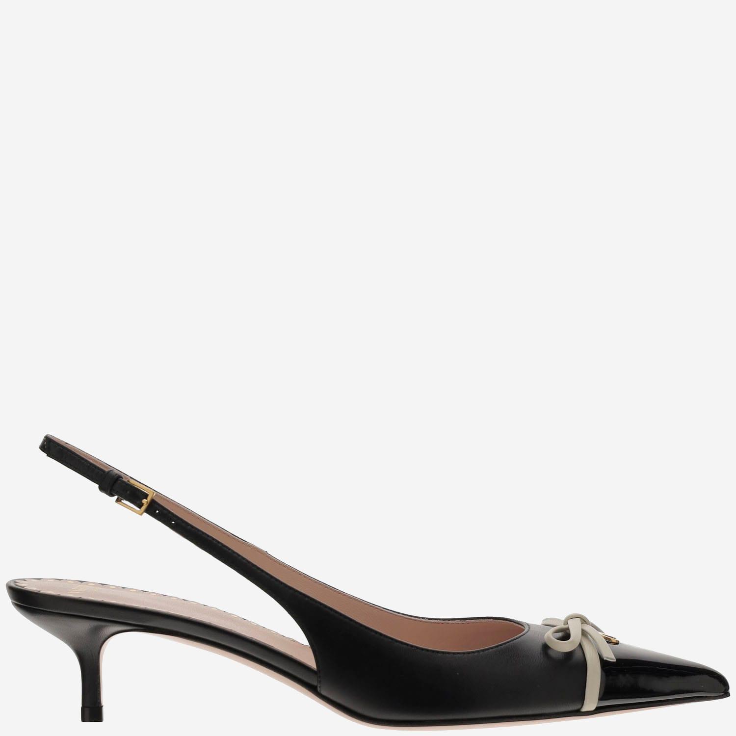 Valentino Garavani Slingback Pumps With Vlogo Signature in Black