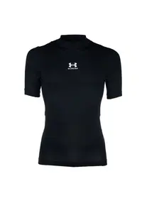 Balenciaga Mock Neck Short Sleeve T-Shirt in Black