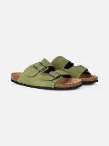 MC2 Saint Barth Military Green Terry Man Sandals