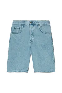 Emporio Armani Men's Denim Cotton Bermuda Trousers Shorts in Blue