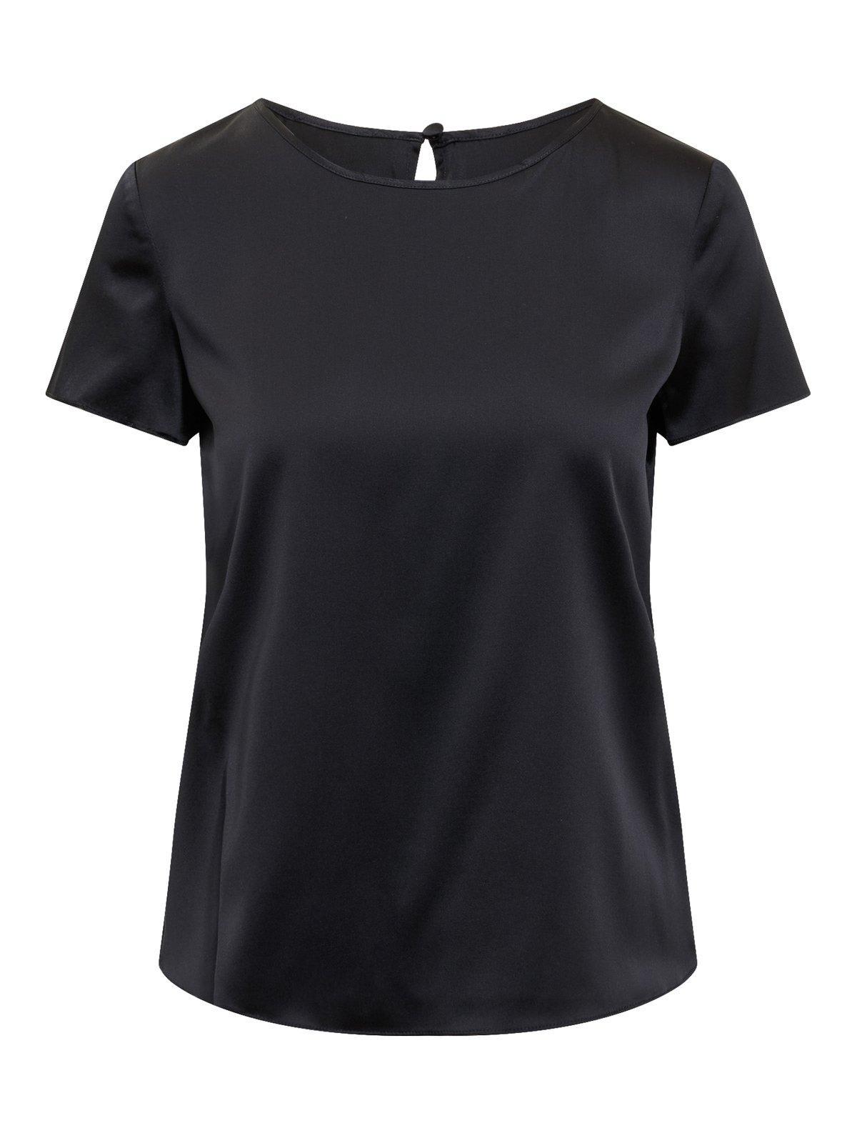 Emporio Armani Women's Silk Top in Blue