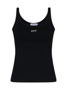 Off-White Women's Tank Top With Logo in Black