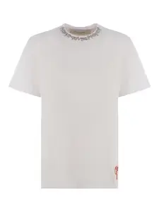 Golden Goose Women's Cotton Crew-Neck T-Shirt in White