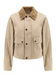 Burberry Women's Cropped Jacket in Beige
